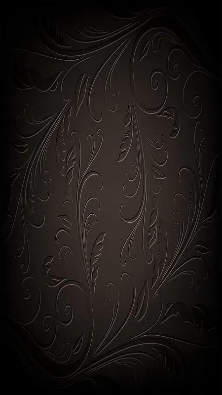 黑色大气花纹图案H5背景素材