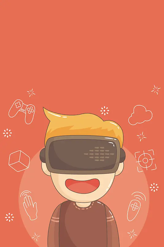 炫酷科技感VR效果设计背景