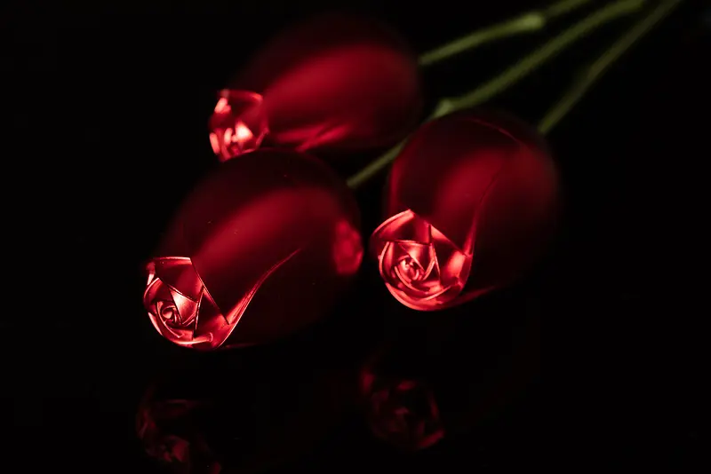 黑色红金属玫瑰4