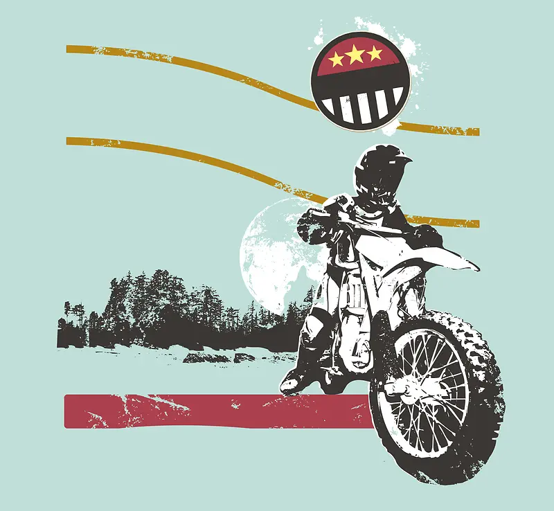 摩托车广告海报