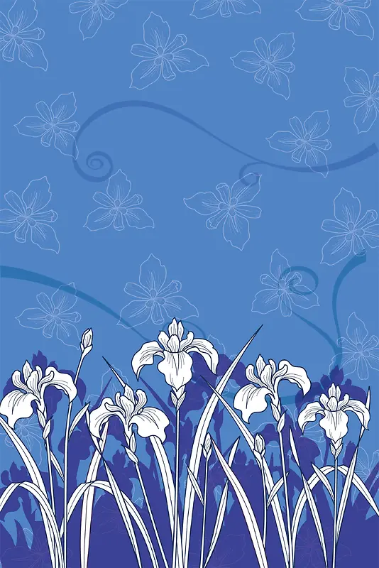 花纹纹理花卉平面广告