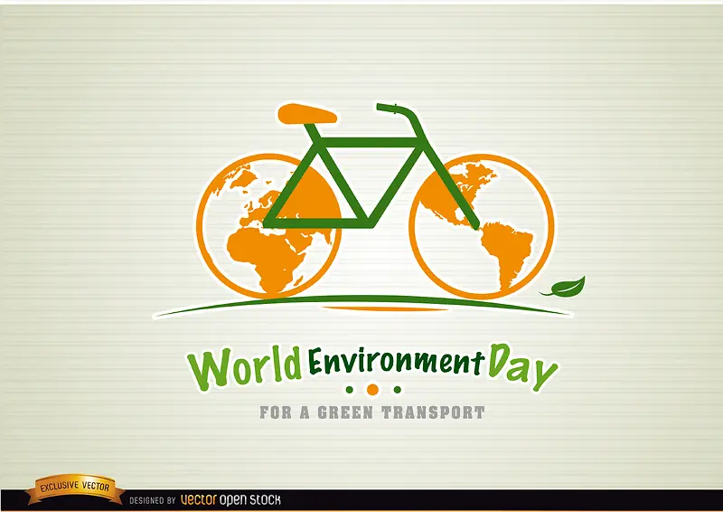 世界环境保护日自行车背景素材