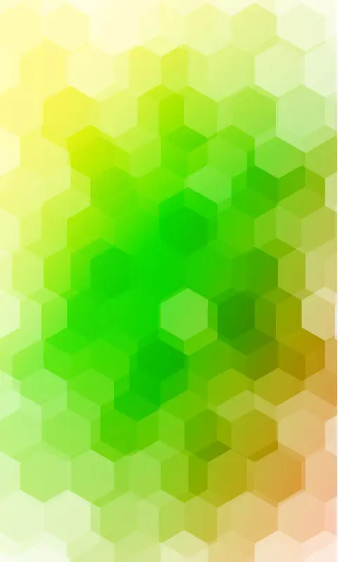 炫彩淡绿色渐变几何蜂窝六边形背景