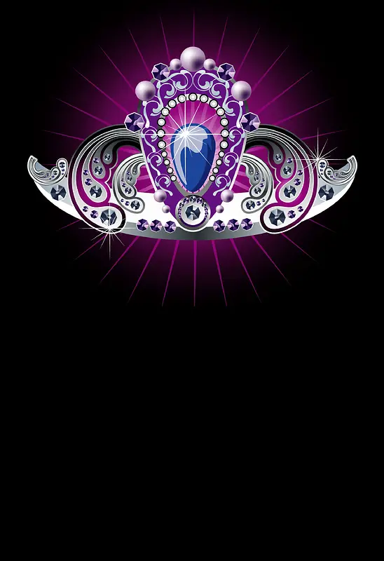 质感珠宝紫色广告海报背景
