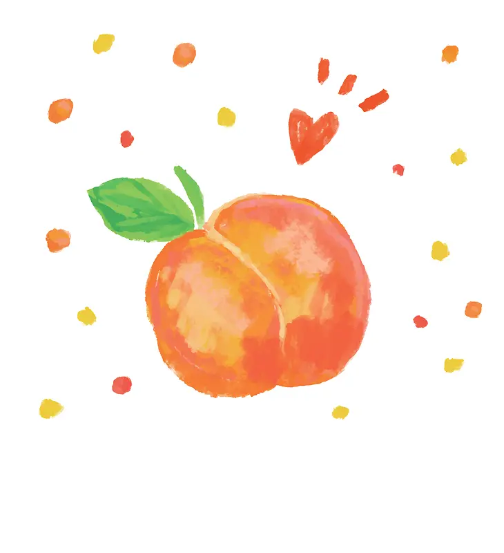 水彩橘子素色海报背景素材