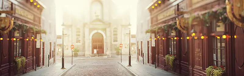 高大上 铁塔 绚丽背景banner
