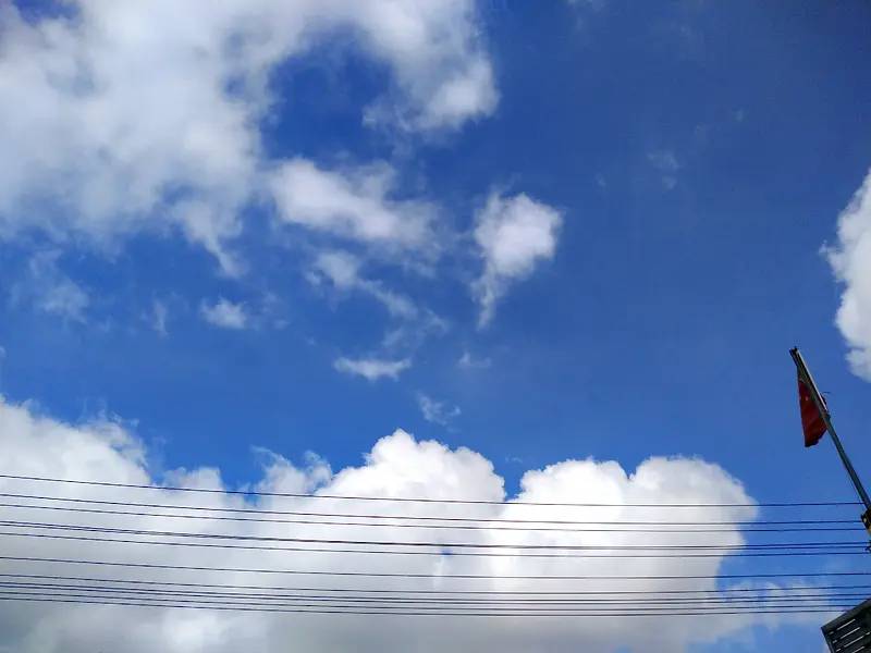 电线天空云朵