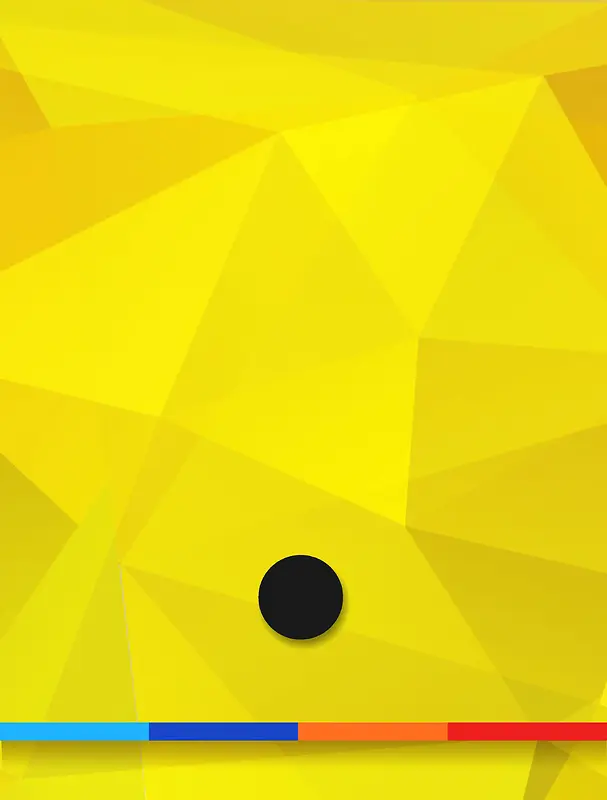 黄色立体不规则几何商务宣传封面背景