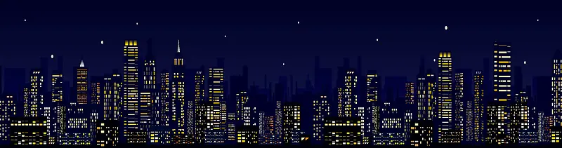 城市夜景背景模板