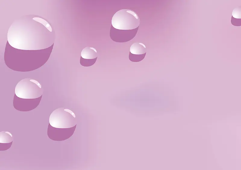 紫色水珠质感海报背景