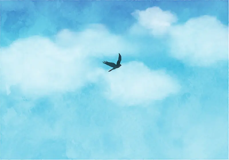 欧式唯美天空主题画册海报矢量背景素材