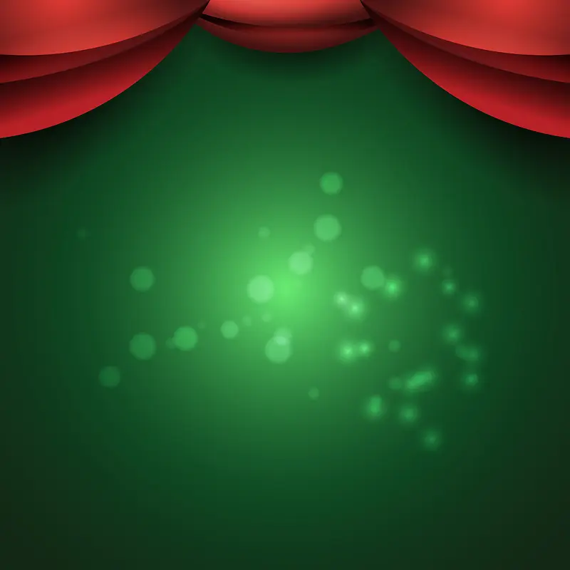 红绿色圣诞节日海报矢量背景