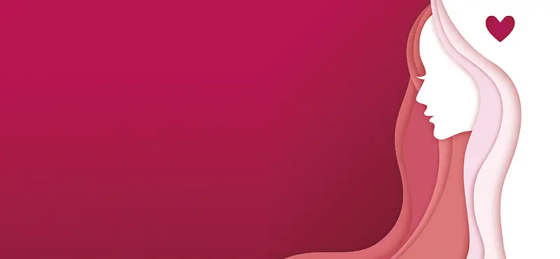 三八妇女节清新简约粉色海报背景