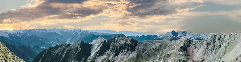 大气山脉风景摄影平面广告
