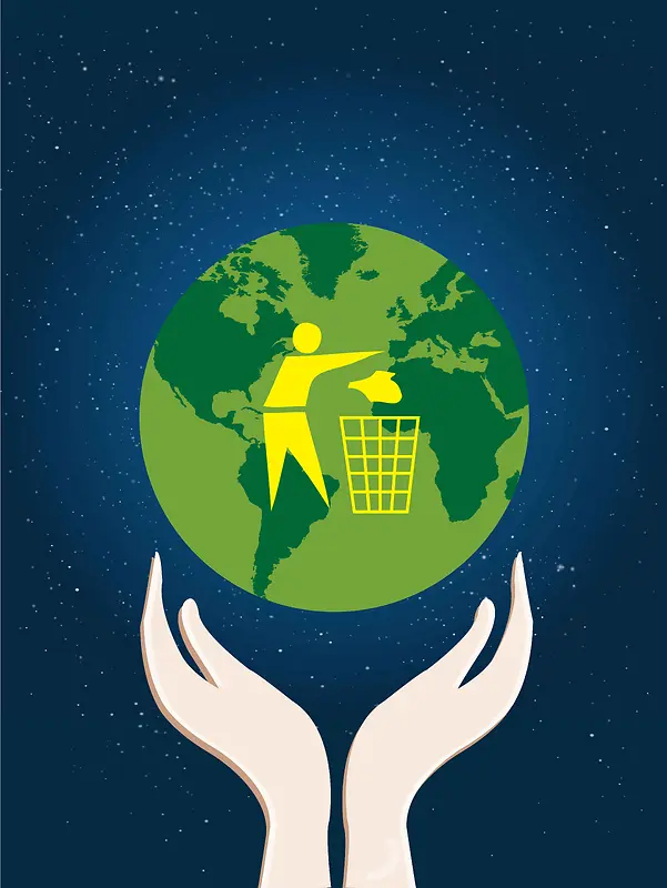 世界卫生日公益环保背景模板