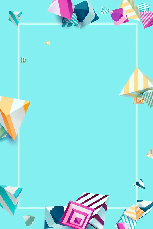 矢量创意几何立体图形背景