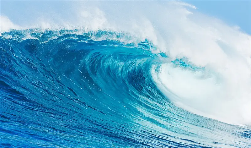 大气海浪翻腾海水背景