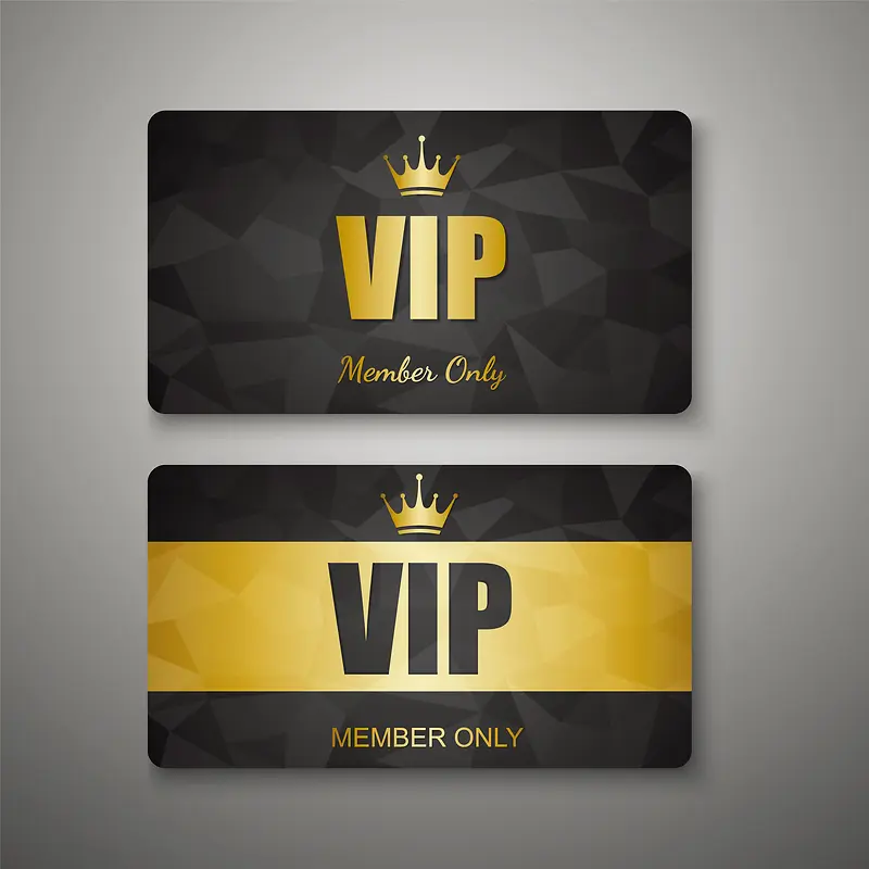金色VIP会员卡背景素材