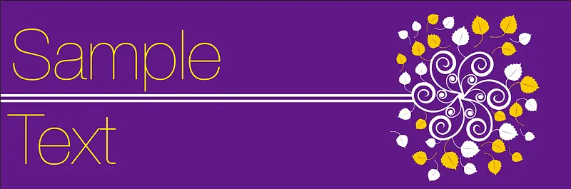 墨迹背景花卉banner