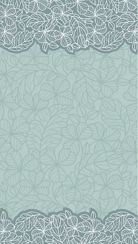 纹理墨绿色底纹树叶花纹矢量H5背景素材