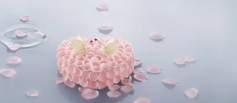 唯美花瓣蛋糕