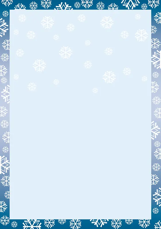 矢量圣诞节复古雪花边框背景素材
