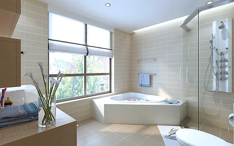 现代浴室浴缸设计背景