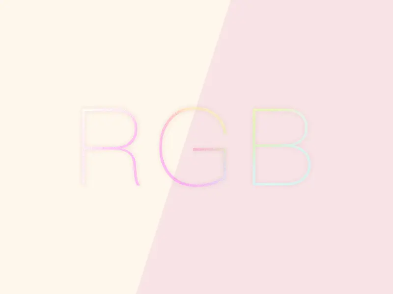 RGB粉色文艺色彩