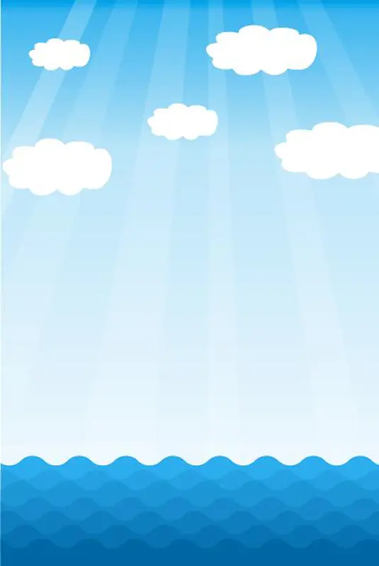 卡通海洋元素海报背景