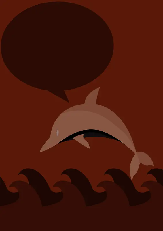 海豚海报背景