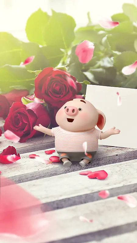 玫瑰花小猪猪