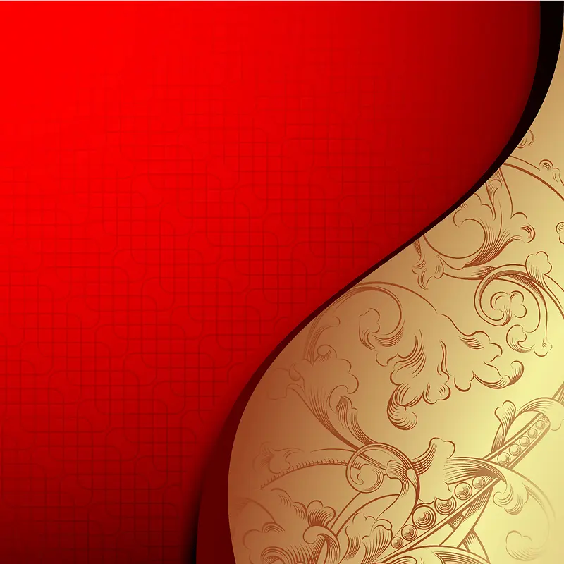 金色红色质感商务邀请卡背景素材