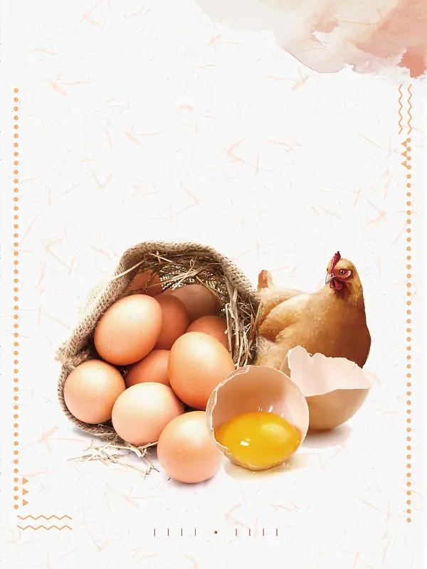 清新农家土鸡蛋食品鸡蛋海报