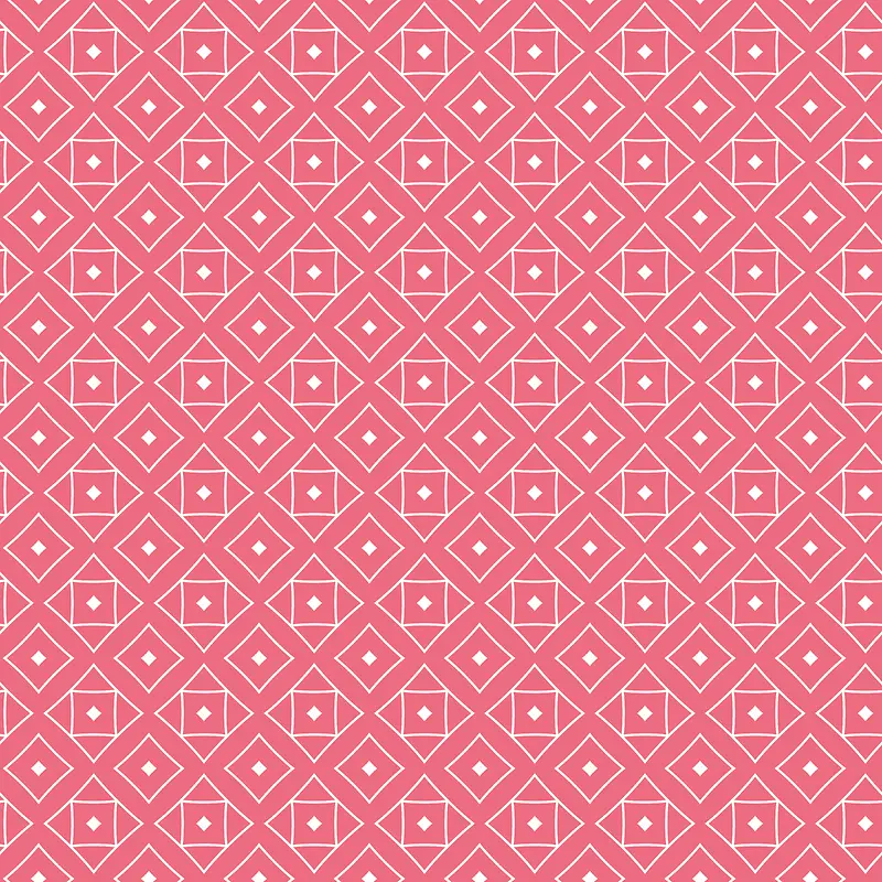 粉色菱形格无缝矢量背景