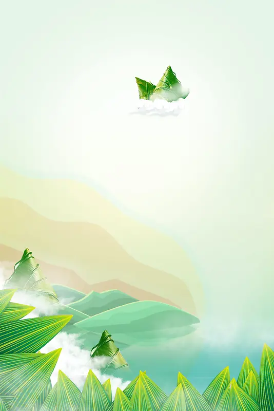 浓情端午端午节快乐背景模板
