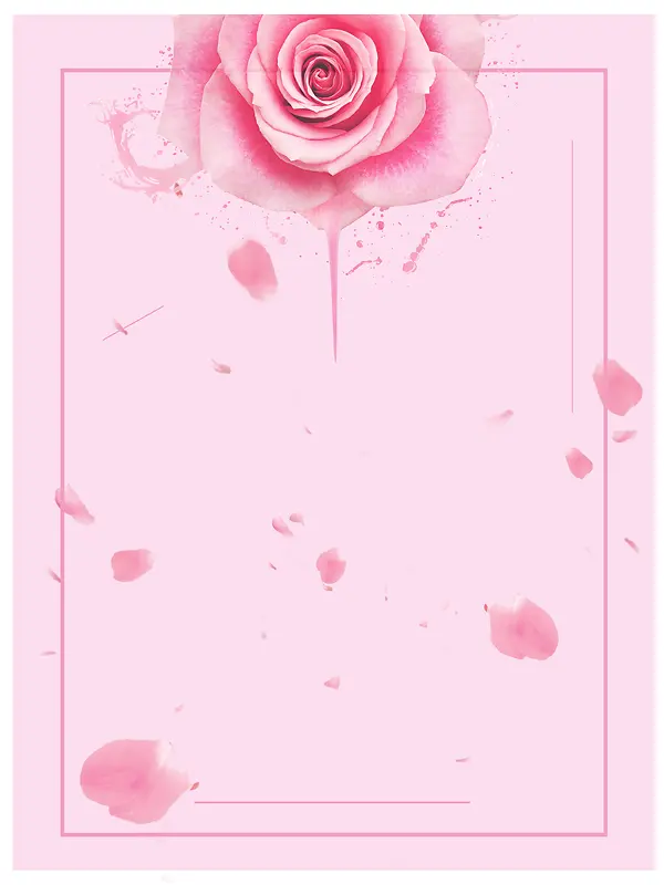 玫瑰诱惑优雅性感女士香水海报背景