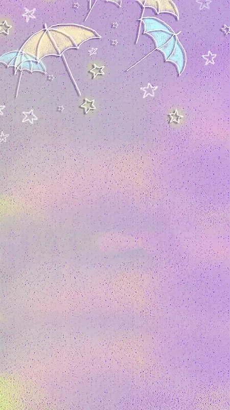 紫色磨砂卡通H5背景