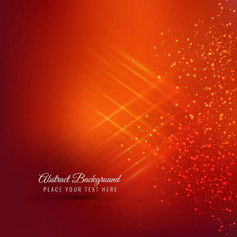 红色抽象的圣诞树设计背景素材
