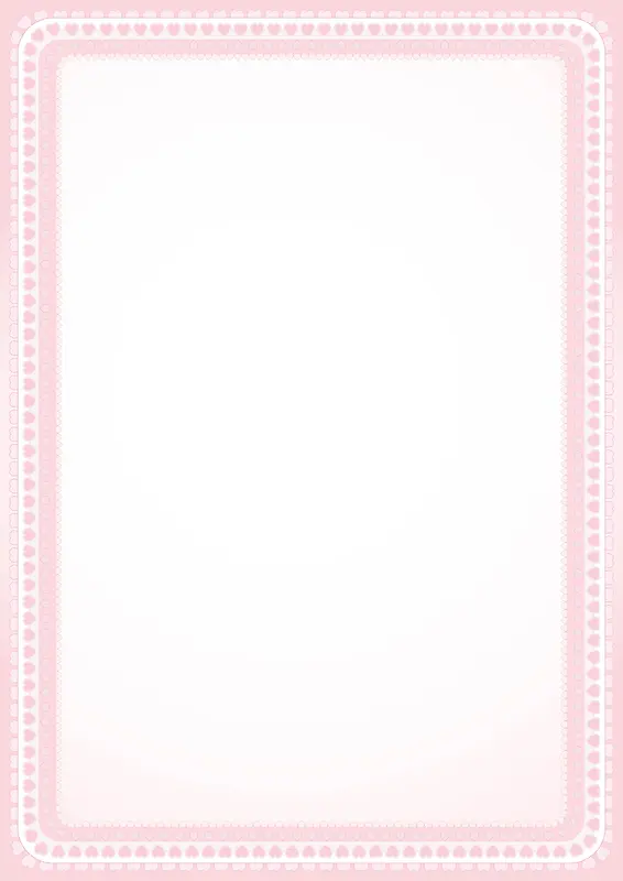 矢量梦幻粉色心形边框背景素材