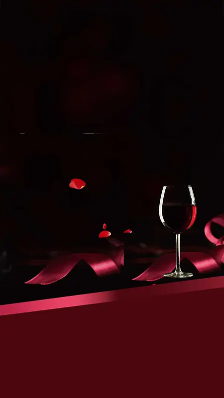 红酒黑色经典奢华高端H5背景素材