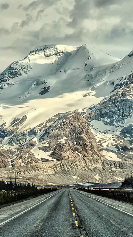 大气雪山公路H5背景