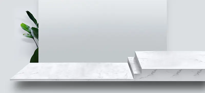 灰色简约背景全屏海报banner