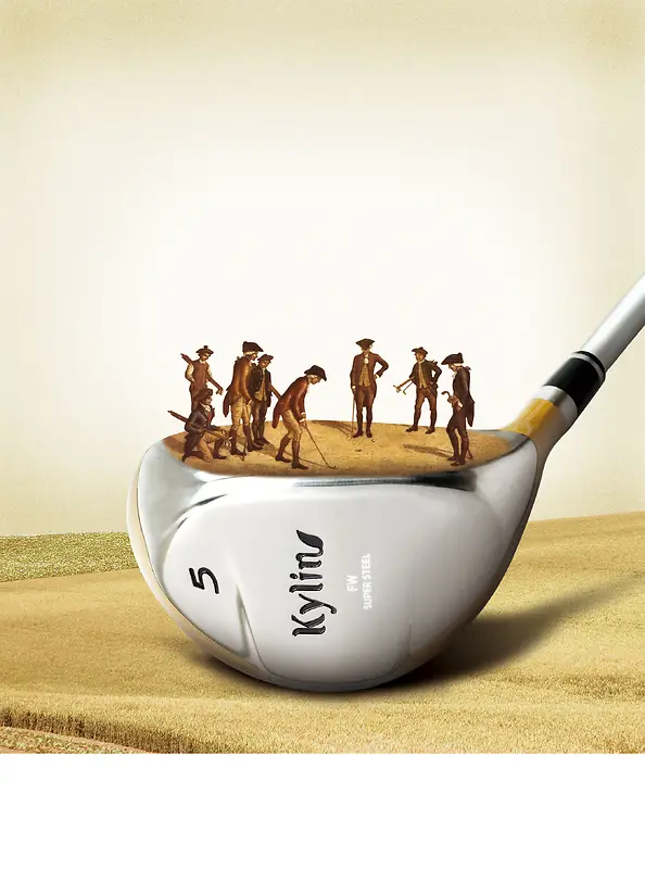 欧式高尔夫广告背景