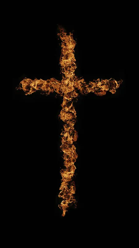 火焰十字架H5背景素材