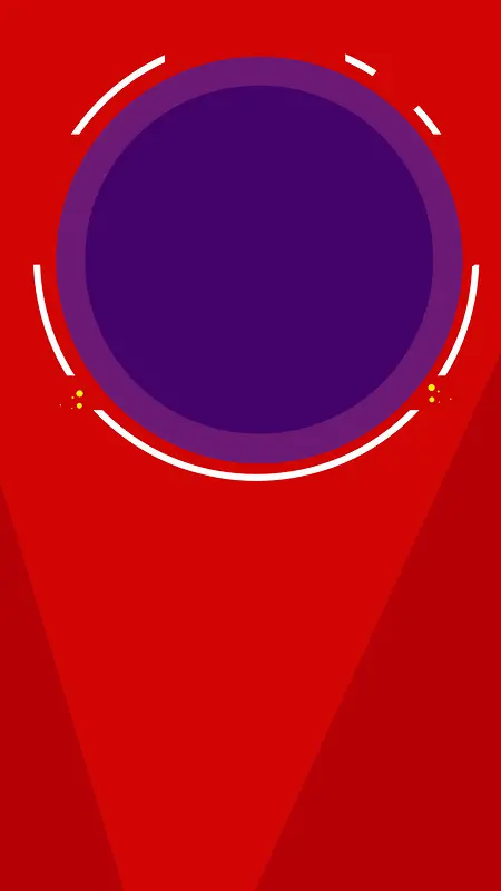 红色背景上的圆环H5素材背景