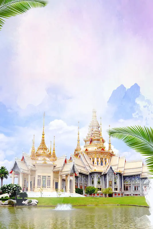 泰国旅游泰国风景PSD分层
