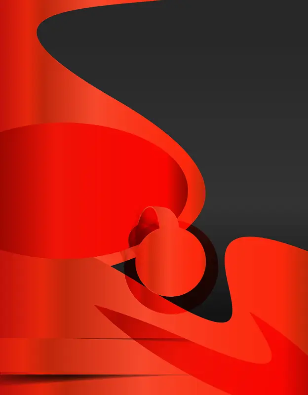 红黑几何动感商务封面背景