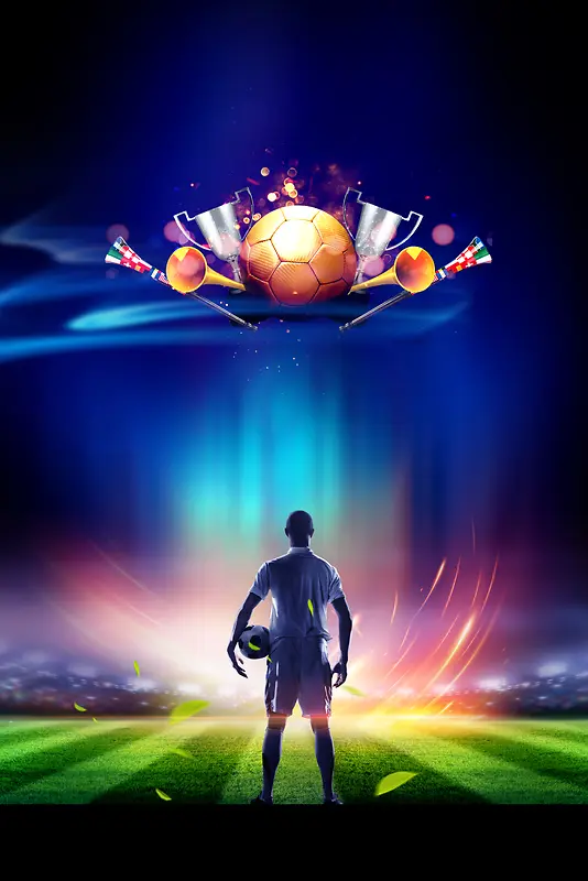 世界杯胜利在望足球赛海报海报