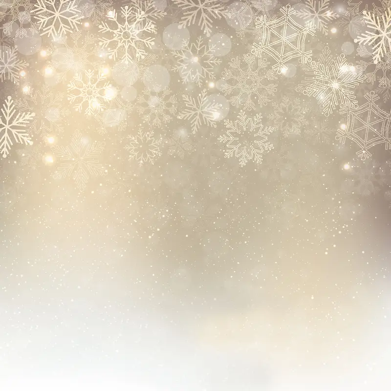 圣诞节银饰雪花背景海报素材