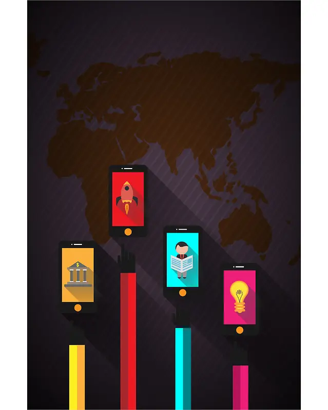 电子商务科技app海报设计背景